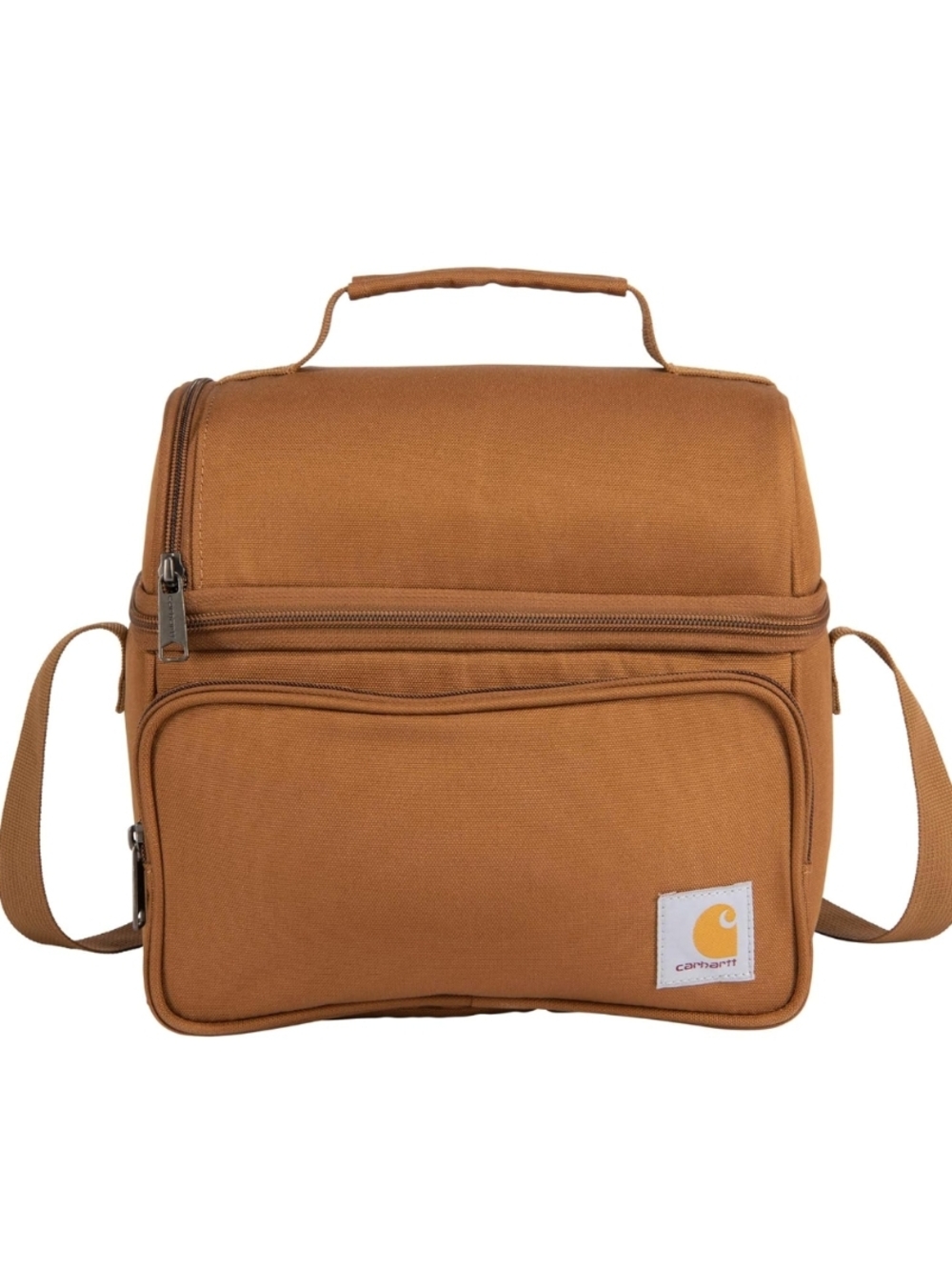 Carhartt Brown Canvas Toiletry / Lunch Carry Bag with Shoulder Strap